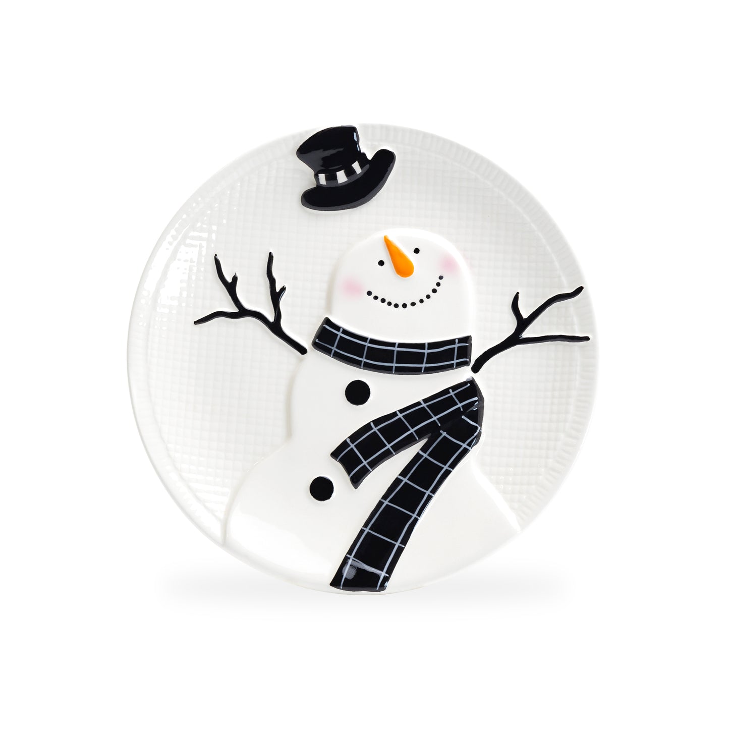 Potter's Studio 8.5" Snowman Salad / Dessert Plate