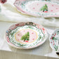 Christmas Tree Pink Dessert/Dinner Plate
