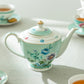 Grace Teaware Mint Flower Floral Garden Fine Porcelain Teapot