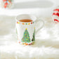 Christmas Tree and Bears Bone China Mug Set of 4