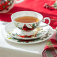 Cardinal Poinsettia Bone China Cup and Saucer