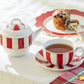 Grace Teaware Gracie China Red Carousel Fine Porcelain Tea For One Set