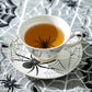 Halloween Spider White Gold Tea Cup and Saucer