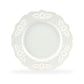 White Victorian Fine Porcelain Dessert / Dinner Plate