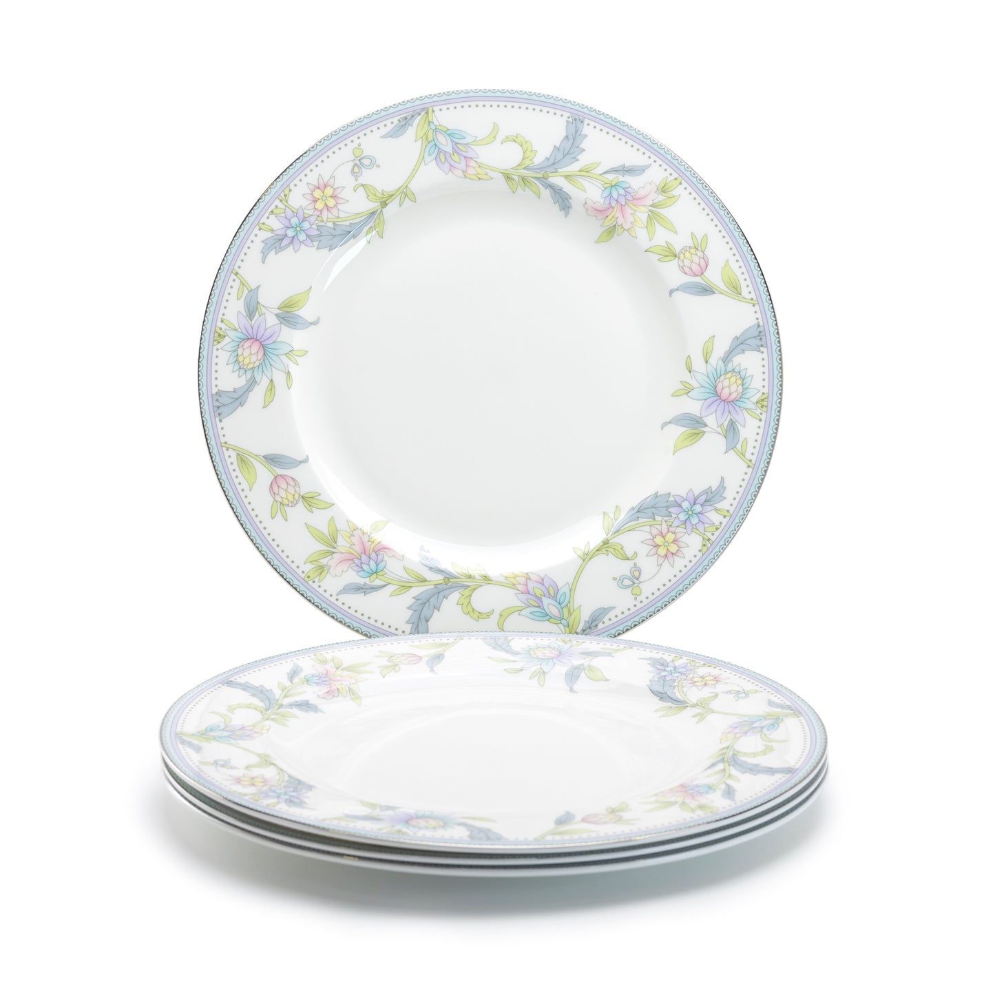 Gracie Bone China Lotus Garden Bone China Dinner Plate set