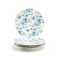 8.25" Blue Rose Toile Fine Porcelain Dessert Plate