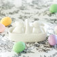 Easter Bunny Basket Ceramic Salt and Pepper Shaker Set