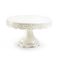 White Victorian Fine Porcelain 10" Cake Stand