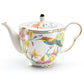 Spring Flowers with Hummingbird Fine Porcelain Teapot - CLEARANCE