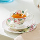 Liz's Rose Garden Bone China Tea Cup and Saucer