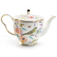 Spring Flowers with Hummingbird Fine Porcelain Teapot - CLEARANCE