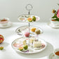 Garden Joy Fine Porcelain 3-Tier Server