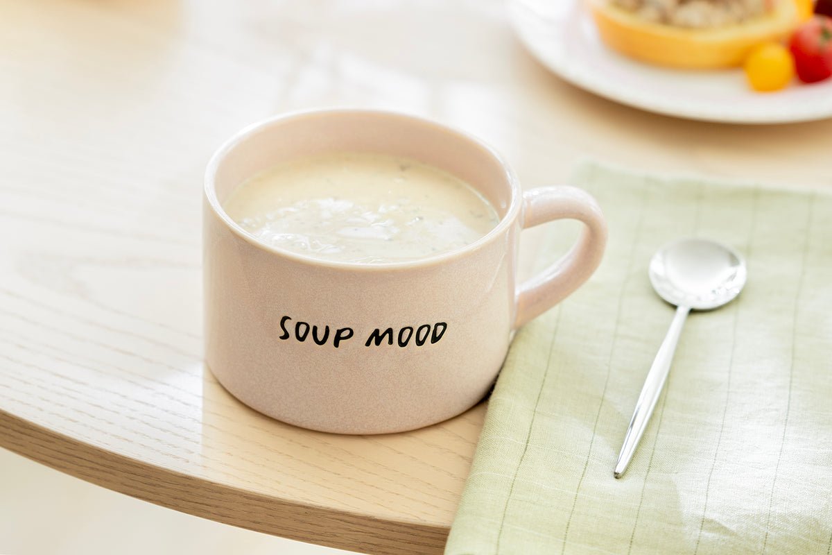 Soup Mood Pink Soup Bowl with Handle