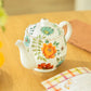 Fall Bloom Fine Porcelain Teapot