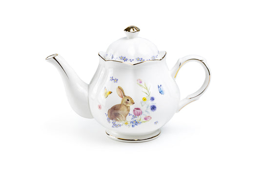 Meadow Bunny Fine Porcelain Teapot