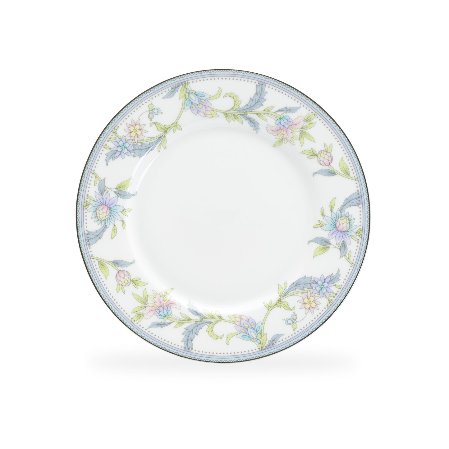 Gracie Bone China Lotus Garden Bone China Dessert / Salad Plate