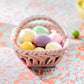 Hand Woven Easter Medium Basket - Pink