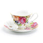 Sandra's Rose with Butterflies Bone China Tea Cup and Saucer