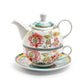 Emperor's Garden Fine Porcelain Tea For One Set