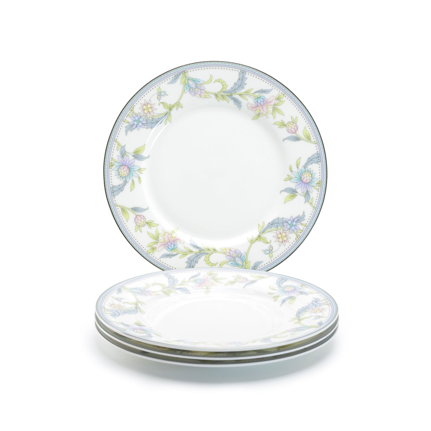 Gracie Bone China Lotus Garden Bone China Dessert / Salad Plate set