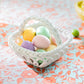 Hand Woven Easter Medium Basket - White
