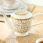 Golden Leopard Fine Porcelain Teapot