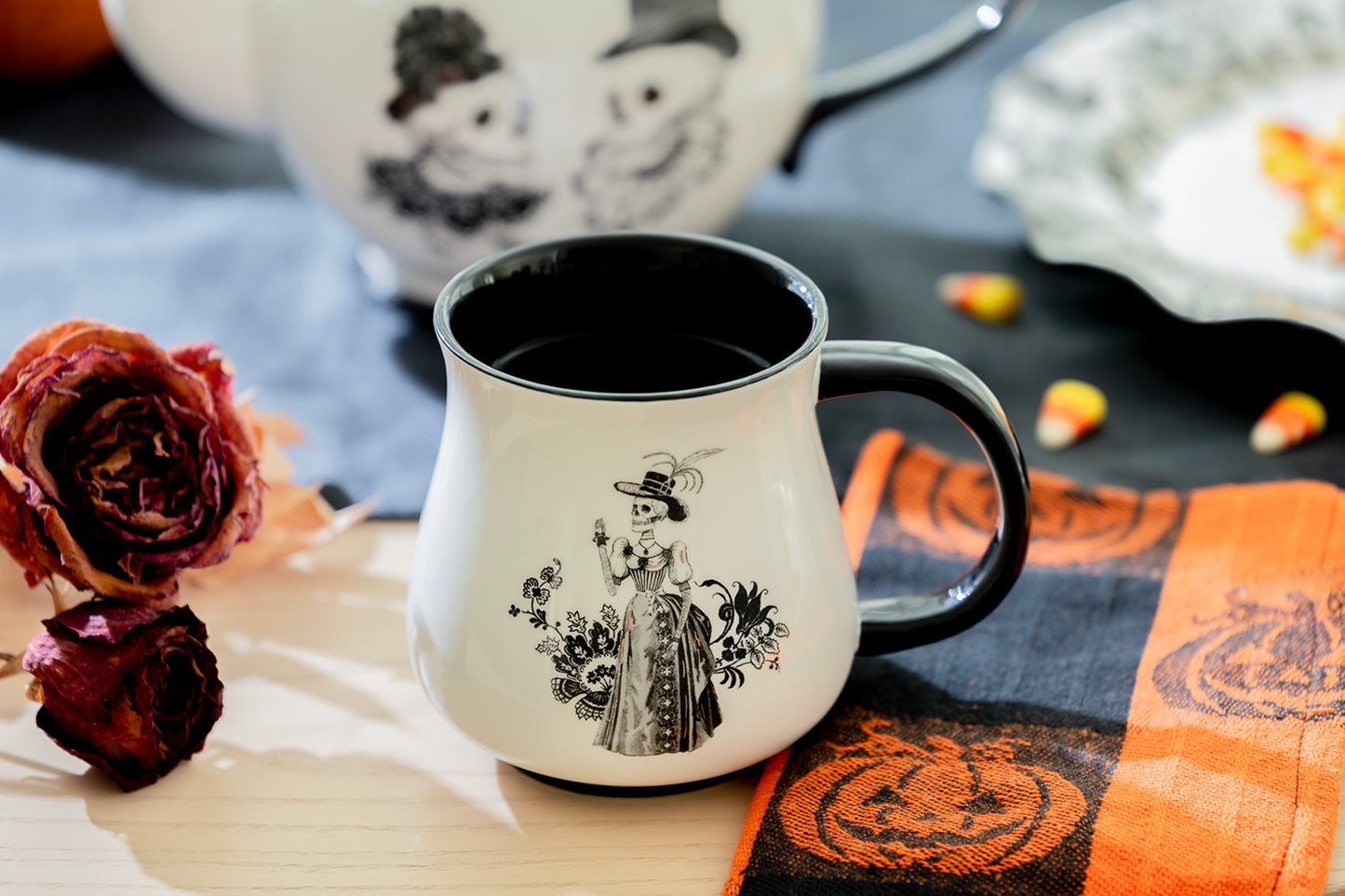 Halloween Victorian Skeletons Mug