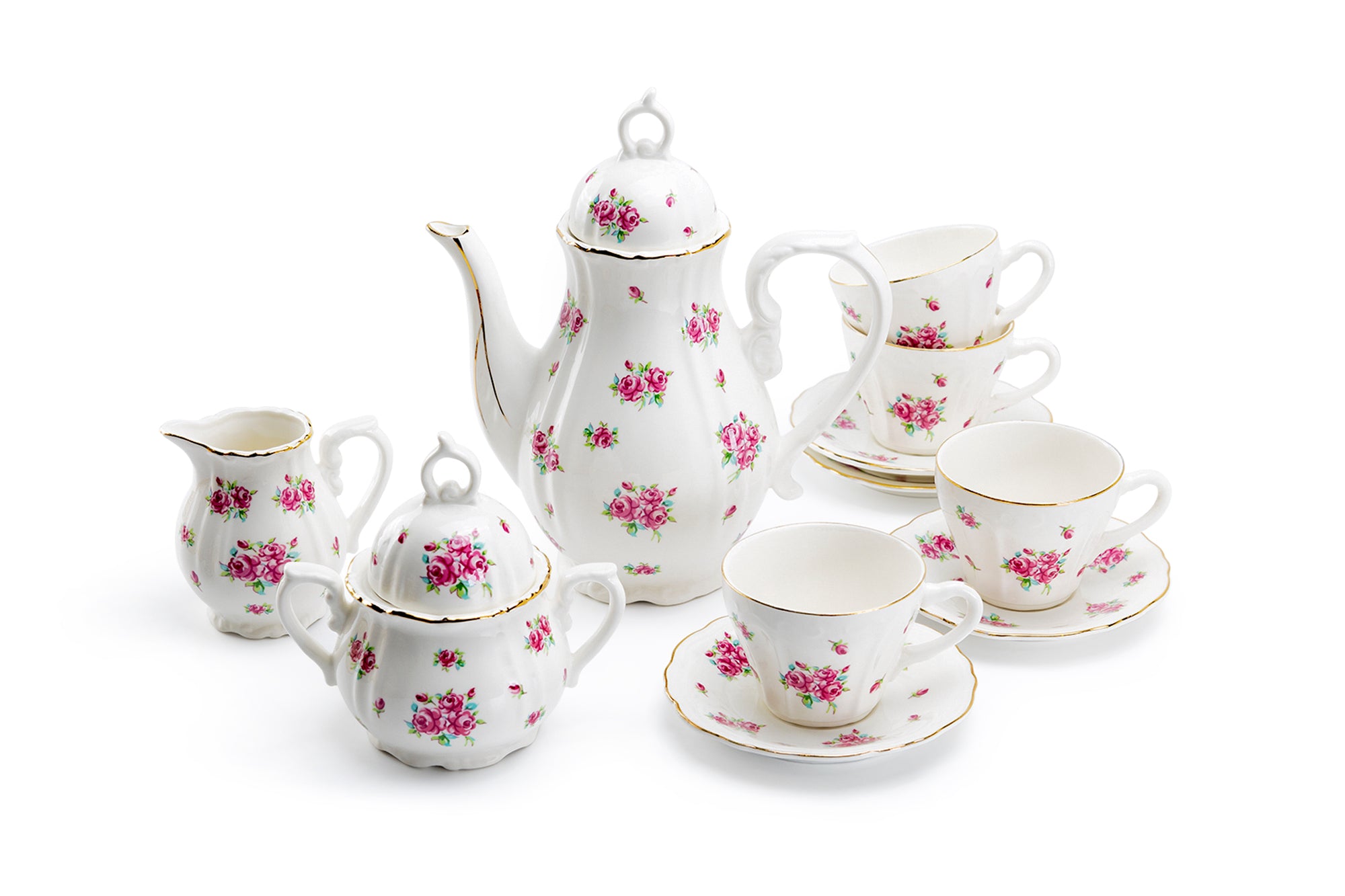 Brand New NEW GRACE'S 2 PC SET VICTORIAN ROSE good TEA SET