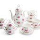 Grace Teaware Rose Bud Fine Porcelain 11-Piece Children's Tea Set