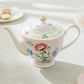 Pink Flower Garden Fine Porcelain Tea Set