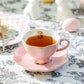 Pink Bunny Luster Tea Cup and Saucer