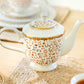 Golden Leopard Fine Porcelain Tea Set