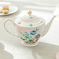 Pink Flower Garden Fine Porcelain Tea Set