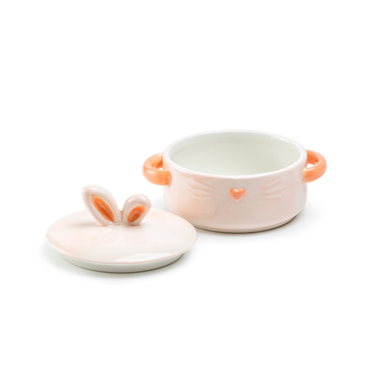 Blush Bunny Heart Mini Candy Jar