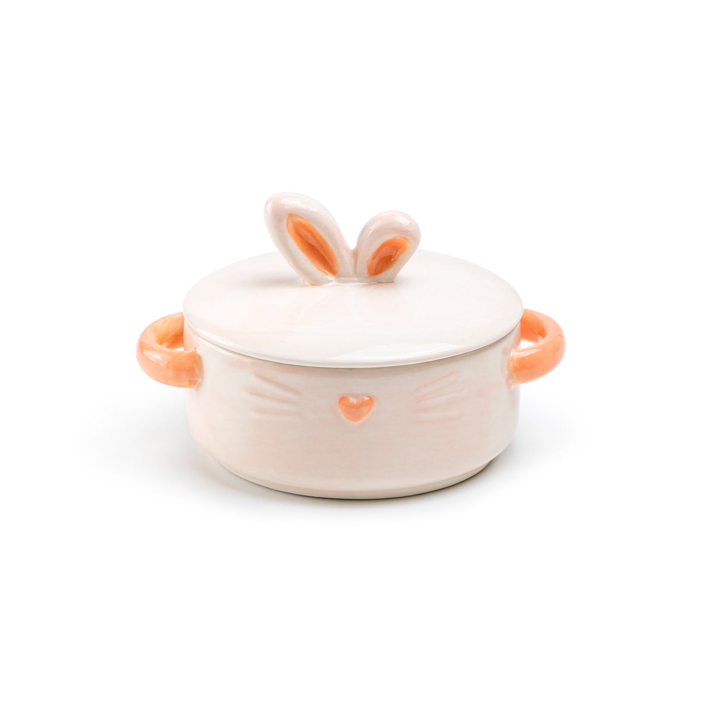 Blush Bunny Heart Mini Candy Jar