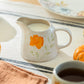 Pressed Fall Leaves Sugar & Creamer Set