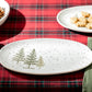 Winter Pine Trees 12" Oval Platter