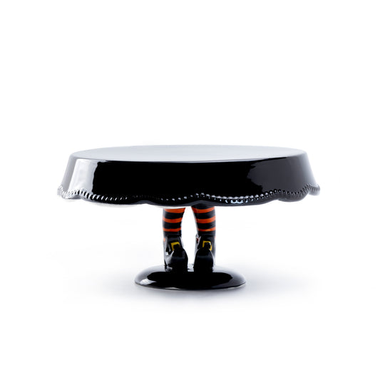 10.25" Halloween Witch's Cake Stand - CLEARANCE