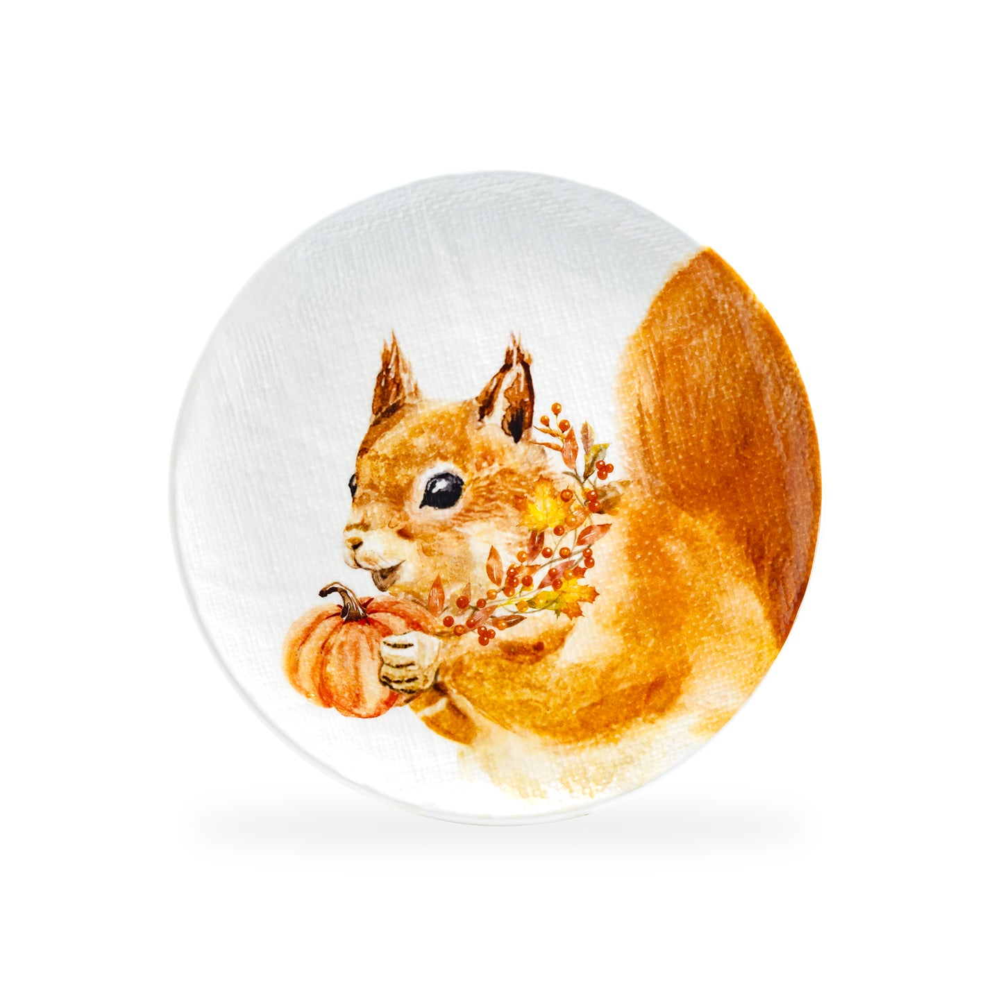 Potter's Studio 8.5" Happy Squirrel Salad / Dessert Plate