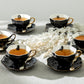 6 Assorted Halloween Tea Cup and Saucer Sets - Ver. B