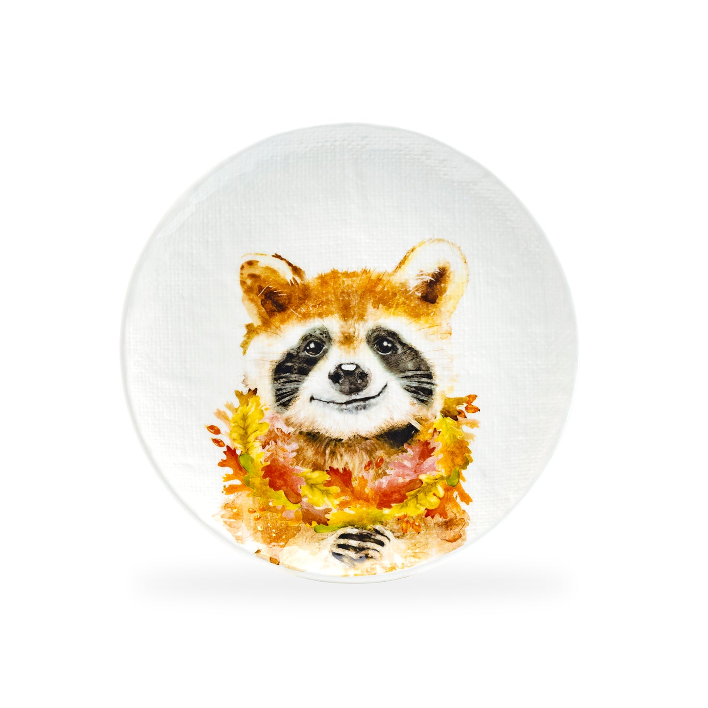 Potter's Studio 8.5" Happy Raccoon Salad / Dessert Plate