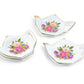 Sandra's Rose with Butterflies Fine Porcelain Tea Bag Holder Set of 4