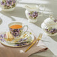 7.75" Pansy Bone China Dessert Plate