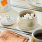 Pressed Fall Leaves Sugar & Creamer Set