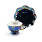 Grace Teaware Ouija Board Black Gold Luster Fine Porcelain Tea Cup and Saucer set