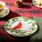 8" Red Cardinal Fine Porcelain Dessert Plate