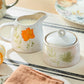 Pressed Fall Leaves Sugar & Creamer Set