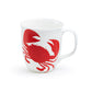 Red Crab Bone China Mug
