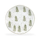 Snowy Pine Trees Organic Shape Dessert/Dinner Plate