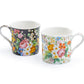 Stechcol Gracie Bone China Lismore Rose Garden Mug Set of 2